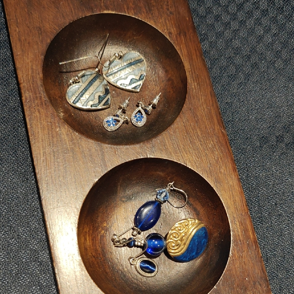 #6 Blue Earrings LOT